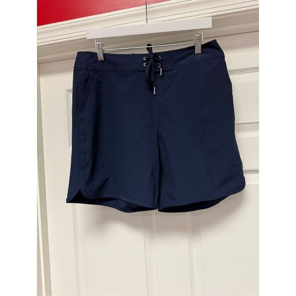 Nautica Women’s Standard Solid Deep Sea Navy 7” Boats Shorts sz XL NWT
